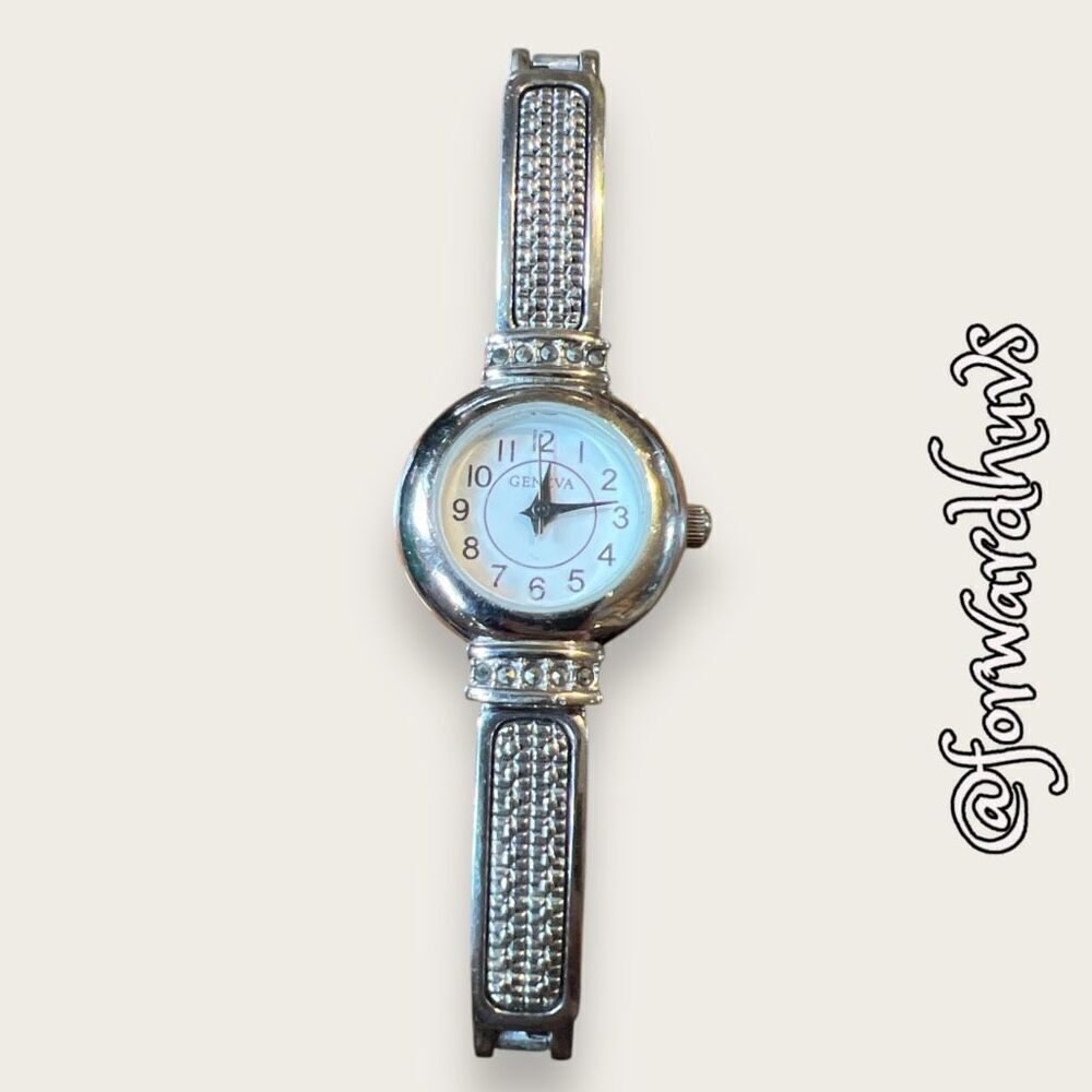 Bundle Sale 3 for $15 | Geneva Silver-tone Stretch Watch NEEDS BATTERY